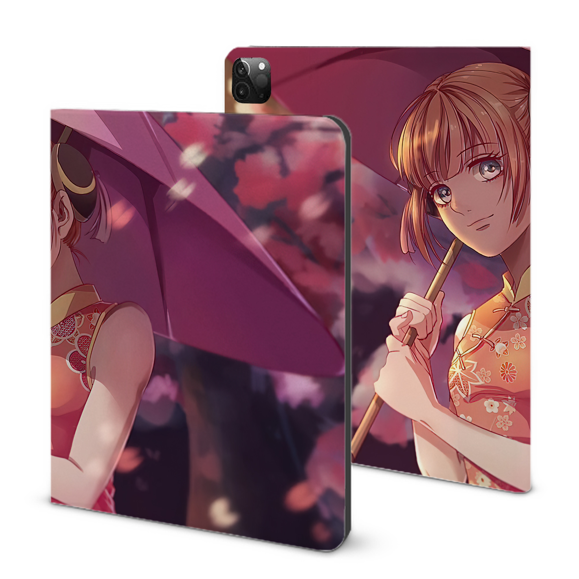 （画像用） ぎんたま 坂田銀時（さかたぎんとき） 神楽 志村新八（しむら しんぱち） GINTAMA Sakata Gintoki Kagura Shimura Shinpachi IPadケース ペンホルダー付き ブックスタイルデザイン
